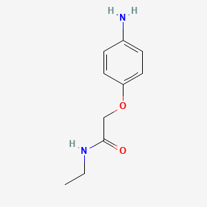 molecular formula C10H14N2O2 B1283820 2-(4-aminophenoxy)-N-ethylacetamide CAS No. 52547-49-6