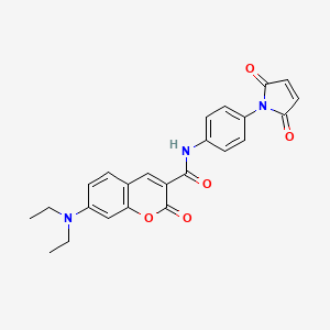 7-(diethylamino)-N-[4-(2,5-dioxopyrrol-1-yl)phenyl]-2-oxochromene-3-carboxamide