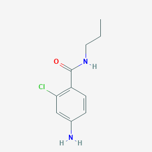 molecular formula C10H13ClN2O B1283829 4-氨基-2-氯-N-丙基苯甲酰胺 CAS No. 204973-10-4