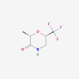 (2S,6S)-2-Methyl-6-(trifluoromethyl)morpholin-3-one