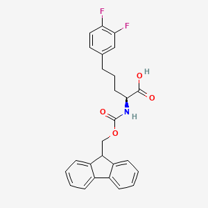 (S)-2-((((9H-Fluoren-9-yl)methoxy)carbonyl)amino)-5-(3,4-difluorophenyl)pentanoic acid