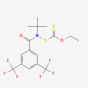 N-(tert-Butyl)-N-((ethoxycarbonothioyl)thio)-3,5-bis(trifluoromethyl)benzamide