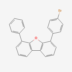 molecular formula C24H15BrO B12838334 4-(4-Bromophenyl)-6-phenyldibenzo[b,d]furan 