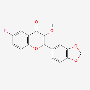 2-(1,3-Benzodioxol-5-yl-6-Fluoro-3-Hydroxy-4H-Chromen-4-One