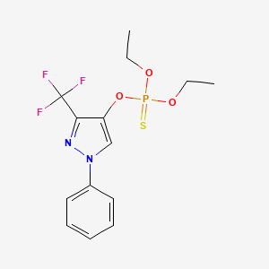 Diethoxy-[1-Phenyl-3-(Trifluoromethyl)Pyrazol-4-Yl]Oxy-Thioxo-lambda5-Phosphane