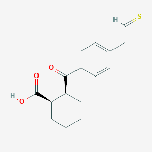 (1R,2S)-2-[4-(2-sulfanylideneethyl)benzoyl]cyclohexane-1-carboxylic acid