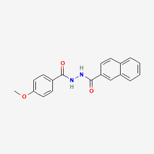 molecular formula C19H16N2O3 B12838395 N'-(4-Methoxybenzoyl)-2-naphthohydrazide 