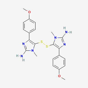 5,5'-Disulfanediylbis(4-(4-methoxyphenyl)-1-methyl-1H-imidazol-2-amine)