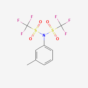 molecular formula C9H7F6NO4S2 B12838418 N-(3-Methylphenyl) bis-trifluoromethane sulfonimide 