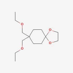 molecular formula C14H26O4 B12838438 8,8-Bis(ethoxymethyl)-1,4-dioxaspiro[4.5]decane 