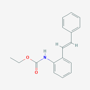 molecular formula C17H17NO2 B12838450 Ethyl (2-styrylphenyl)carbamate 