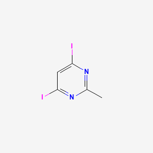 molecular formula C5H4I2N2 B1283846 4,6-Diiodo-2-methylpyrimidine CAS No. 66298-49-5