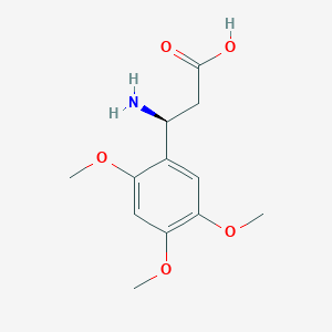 molecular formula C12H17NO5 B12838465 (S)-3-Amino-3-(2,4,5-trimethoxyphenyl)propanoic acid 