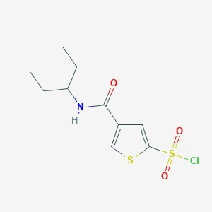 4-(Pentan-3-ylcarbamoyl)thiophene-2-sulfonyl chloride