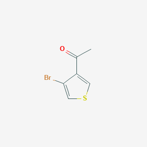 molecular formula C6H5BrOS B1283848 1-(4-溴噻吩-3-基)乙酮 CAS No. 35717-24-9