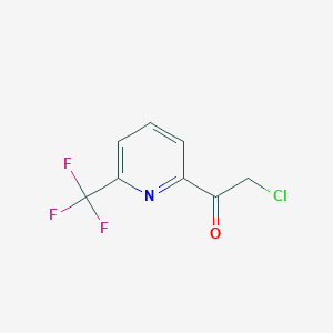 2-Chloro-1-(6-(trifluoromethyl)pyridin-2-yl)ethan-1-one