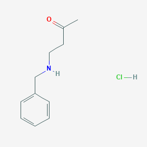 molecular formula C11H16ClNO B1283852 4-(Benzylamino)butan-2-one hydrochloride CAS No. 84689-68-9