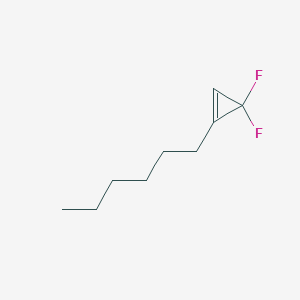 molecular formula C9H14F2 B12838551 3,3-Difluoro-1-Hexylcyclopropene 