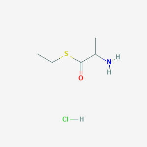 molecular formula C5H12ClNOS B12838557 S-Ethyl 2-aminopropanethioate hydrochloride 