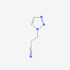 molecular formula C5H6N4 B1283856 3-(1H-1,2,3-triazol-1-yl)propanenitrile CAS No. 4320-92-7