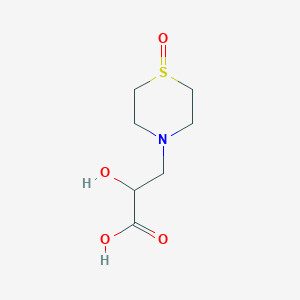 2-Hydroxy-3-(1-oxidothiomorpholino)propanoic acid