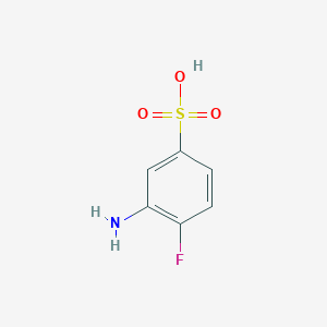 molecular formula C6H6FNO3S B1283857 3-Amino-4-fluorobenzenesulfonic acid CAS No. 349-64-4