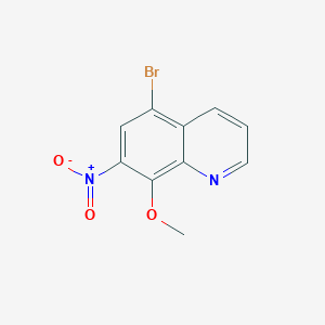 molecular formula C10H7BrN2O3 B12838582 5-Bromo-8-methoxy-7-nitroquinoline 