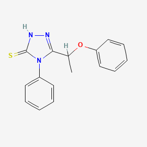 3-(1-phenoxyethyl)-4-phenyl-1H-1,2,4-triazole-5-thione