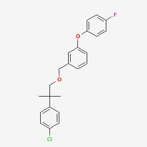 Benzene, 1-((2-(4-chlorophenyl)-2-methylpropoxy)methyl)-3-(4-fluorophenoxy)-