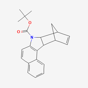 molecular formula C22H23NO2 B12838639 tert-Butyl 7a,8,11,11a-tetrahydro-7H-8,11-methanobenzo[c]carbazole-7-carboxylate 