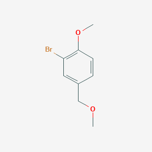 molecular formula C9H11BrO2 B1283864 2-Bromo-1-methoxy-4-(methoxymethyl)benzene CAS No. 111210-24-3