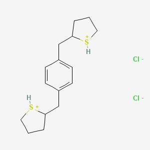 2-[[4-(Thiolan-1-ium-2-ylmethyl)phenyl]methyl]thiolan-1-ium;dichloride