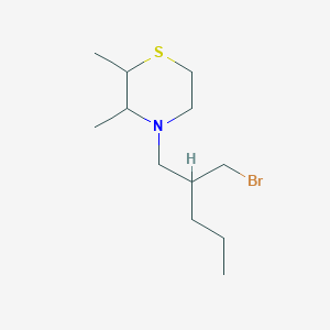 4-[2-(Bromomethyl)pentyl]-2,3-dimethylthiomorpholine