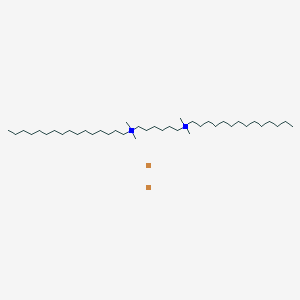 molecular formula C40H86Br2N2 B12838705 N1-Hexadecyl-N1,N1,N6,N6-tetramethyl-N6-tetradecylhexane-1,6-diaminium bromide 