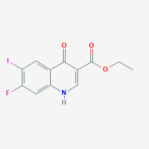 molecular formula C12H9FINO3 B12838726 Ethyl 7-fluoro-4-hydroxy-6-iodoquinoline-3-carboxylate 