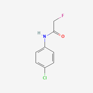 molecular formula C8H7ClFNO B12838734 N-(4-chlorophenyl)-2-fluoroacetamide CAS No. 404-41-1