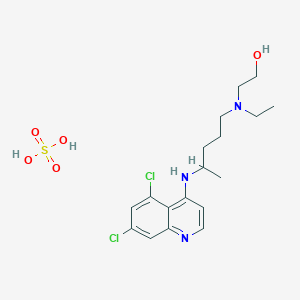 2-((4-((5,7-Dichloroquinolin-4-yl)amino)pentyl)(ethyl)amino)ethan-1-ol sulfate