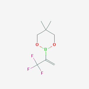 molecular formula C8H12BF3O2 B12838746 5,5-Dimethyl-2-(3,3,3-trifluoroprop-1-en-2-yl)-1,3,2-dioxaborinane 