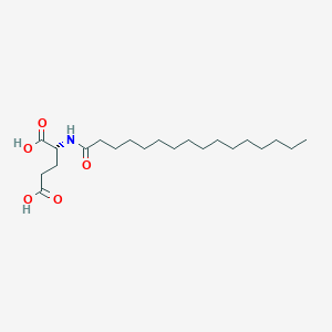 molecular formula C21H39NO5 B12838777 Palmitoyl-D-glutamic acid 