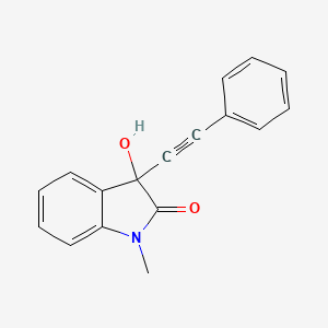 3-Hydroxy-1-methyl-3-(phenylethynyl)indolin-2-one