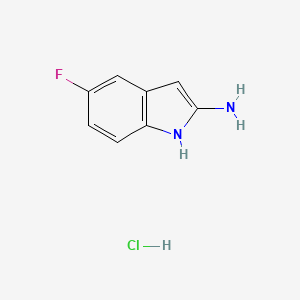 molecular formula C8H8ClFN2 B12838808 2-Amino-5-fluoroindole hydrochloride 