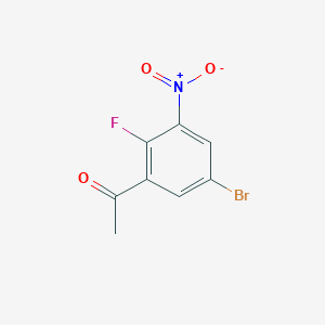 1-(5-Bromo-2-fluoro-3-nitrophenyl)ethan-1-one