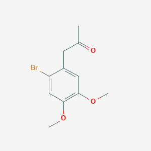 molecular formula C11H13BrO3 B1283883 (2-Bromo-4,5-dimethoxyphenyl)acetone 