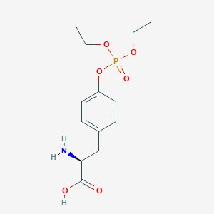 molecular formula C13H20NO6P B12838846 (S)-2-Amino-3-(4-((diethoxyphosphoryl)oxy)phenyl)propanoic acid 