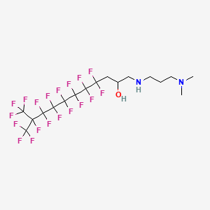 1-((3-(Dimethylamino)propyl)amino)-4,4,5,5,6,6,7,7,8,8,9,9,10,11,11,11-hexadecafluoro-10-(trifluoromethyl)undecan-2-ol