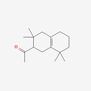 molecular formula C16H26O B12838873 1-(1,2,3,4,5,6,7,8-Octahydro-3,3,8,8-tetramethyl-2-naphthyl)ethan-1-one CAS No. 94201-32-8