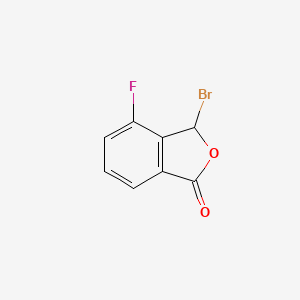 molecular formula C8H4BrFO2 B12838884 3-Bromo-4-fluorophthalide 