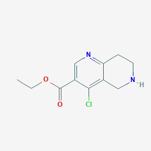 Ethyl 4-chloro-5,6,7,8-tetrahydro-1,6-naphthyridine-3-carboxylate