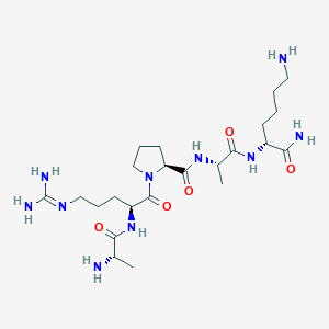 molecular formula C23H44N10O5 B12838904 Ala-Arg-Pro-Ala-D-Lys-Amide 