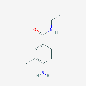 molecular formula C10H14N2O B1283892 4-amino-N-ethyl-3-methylbenzamide CAS No. 912878-75-2